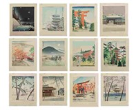 ASSORTED JAPANESE WELL-CONSERVED WOODBLOCK PRINTS