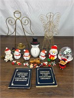 Vintage Christmas Snowmen, Ornaments, Candle Hold-