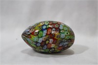 A Millifiori Glass Egg