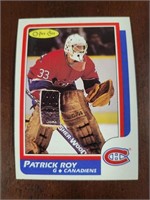 1986 OPC PATRICK ROY ROOKIE TRADING CARD