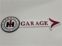 International Farm Harvester garage sign -
