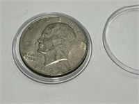 Eisenhower  US dollar coin 1972  in case