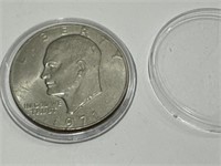 Eisenhower  US dollar coin 1971 in case