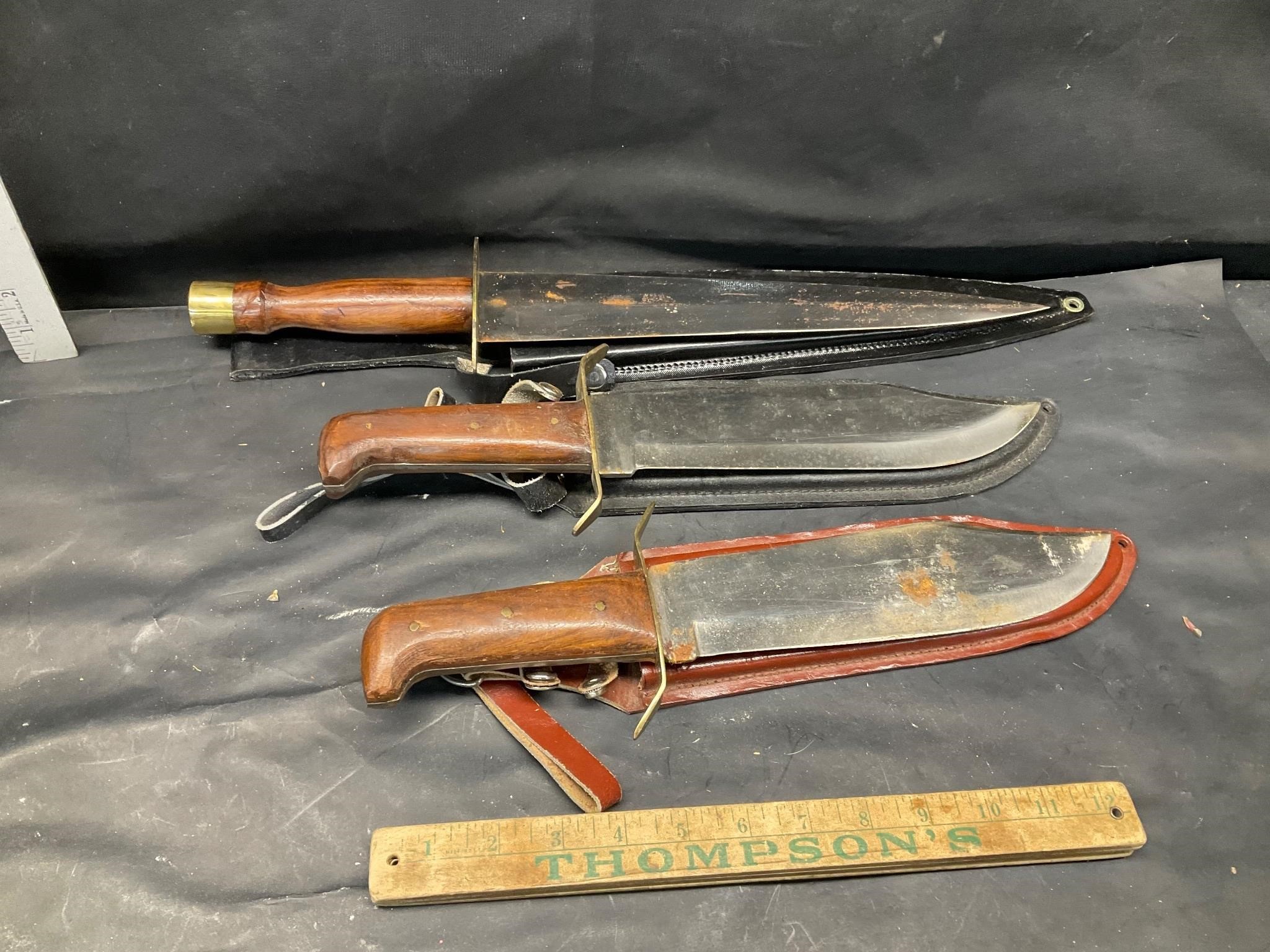 3 large knives