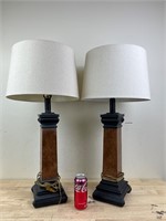 Set of matching table lamps
