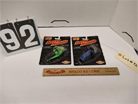 Set of 2 Maisto snowmobiles collectible toys.