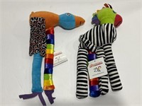 2- Kids Rights Zep Knuffle Zebra Soft Plush Toy
