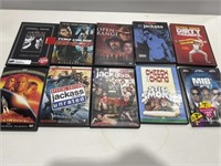 10- DVD movies - Jackass, Armageddon, Tom Cruise,