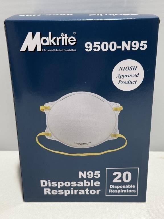 New N-95 mask marmite 20 pack disposable