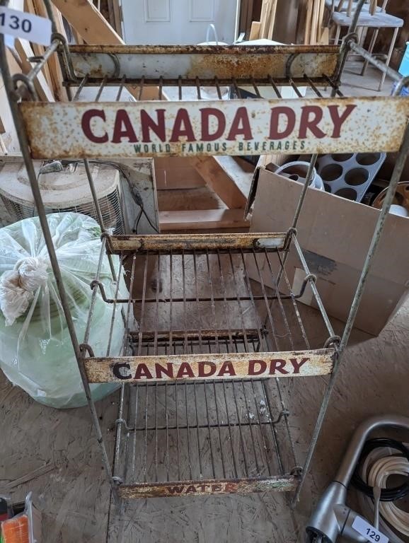 Vintage Canada Dry Metal Display Rack