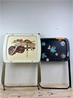 Vintage TV tray stands