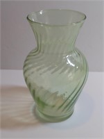 Pale Green Colored Bud Vase. This Seems To Be