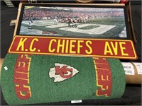 Signed Chiefs Broncos Picture, Large Signed