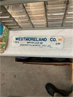 Westmoreland Co. License Plate Sign