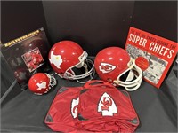 KC Chiefs Football Helmets, Records, and Duffle