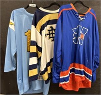 3 Hockey Jerseys.