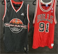 Chicago Bulls Jersey and All Star Jersey.