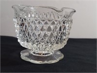 3.5" Indiana Diamond Point Pedestal Bowl Scalloped