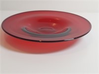 Gold Ruby Bon-bon Dish Rounded Base