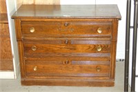 Early Oak Dresser w/ Butterprint Front