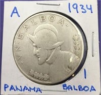 Scarce 1934 Silver Balboa