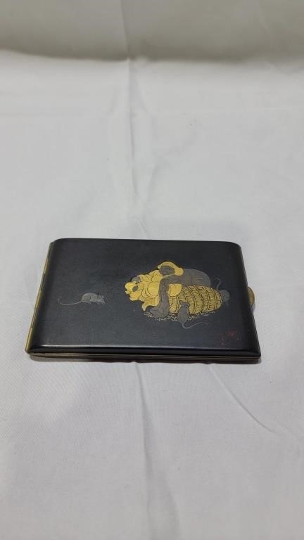 Thick steel ww2 Japanese cigarette case
