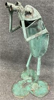 2.5ft Metal Frog Statue