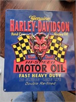 HARLEY DAVIDSON 15"X15" TIN SIGN