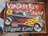 16"X12" VINTAGE ROD SHOW SIGN