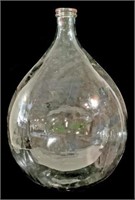 Italian Mold Blown Glass Wine Carboy Demijohn