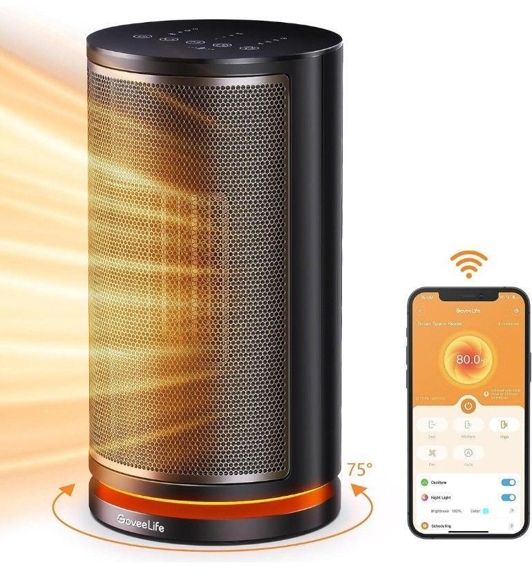 ($85) Govee Life Smart Space Heater, Electric