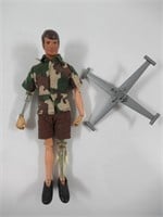 G.I. Joe 1975 Mike Power/Atomic Man w/Helicopter