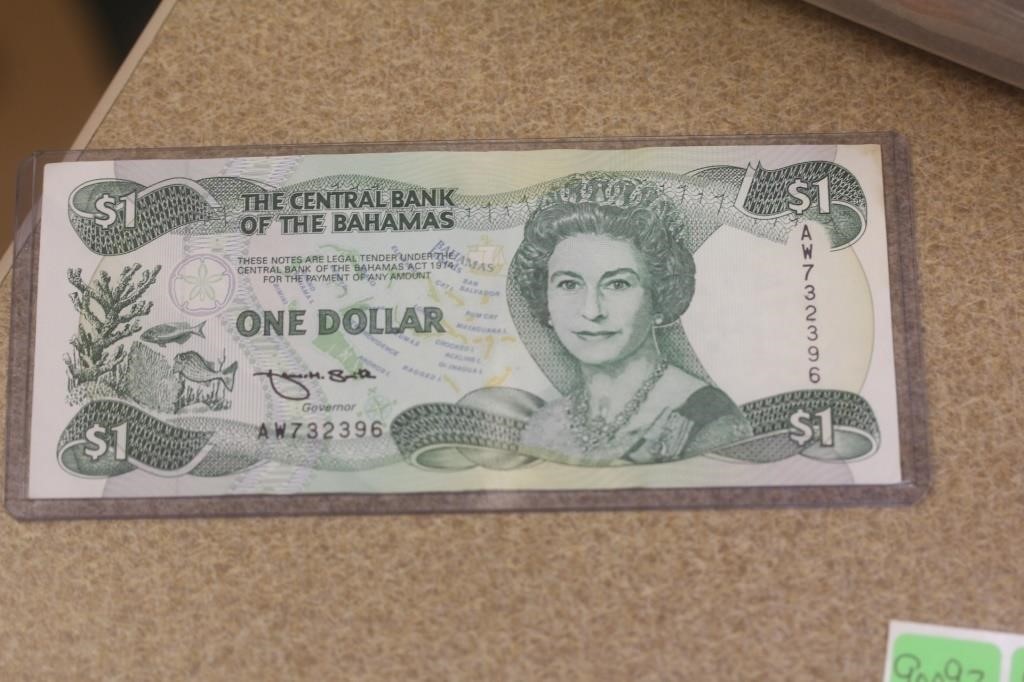The Central Bank of the Bahamas $1.00 Note