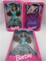 Emerald Elegance & Purple Passion Barbie Dolls Lot