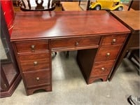 7 drawer wood desk