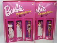 Barbie 3 Display Boxes 1991 Mattel Lot of (2)