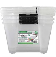 Greenmade 3pk 13.7qt Storage Bins M4a