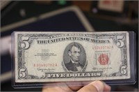 1963 Red Seal $5.00 Note