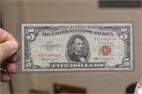 1963 Red Seal $5.00 Note