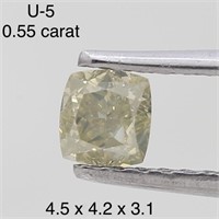 $850  Rare Fancy Natural Color Diamond(0.55ct)