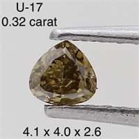$550  Rare Fancy Natural Color Diamond(0.32ct)