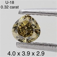 $550  Rare Fancy Natural Color Diamond(0.32ct)