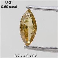 $900  Rare Fancy Natural Color Diamond(0.6ct)