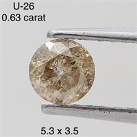 $950  Rare Fancy Natural Color Diamond(0.63ct)