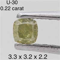 $400  Rare Fancy Natural Color Diamond(0.22ct)