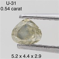 $850  Rare Fancy Natural Color Diamond(0.54ct)