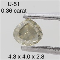 $500  Rare Fancy Natural Color Diamond(0.36ct)