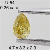 $400  Rare Fancy Natural Color Diamond(0.26ct)