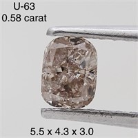 $900  Rare Fancy Natural Color Diamond(0.58ct)
