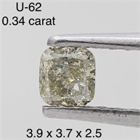 $500  Rare Fancy Natural Color Diamond(0.34ct)